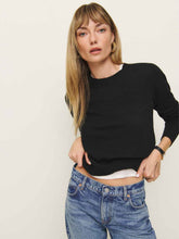 Dana Cashmere Crew Sweater - Black