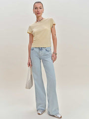 Cary Low Rise Slouchy Wide Leg Jeans - Cloquet