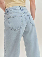 Cary Low Rise Slouchy Wide Leg Jeans - Cloquet