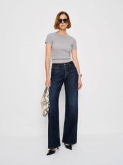 Cary Low Rise Slouchy Wide Leg Jeans - Ahurani Exposed Shanks