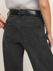 Cary Low Rise Slouchy Wide Leg Jeans - Summit