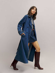 Hayes Denim Trench Coat - Estes