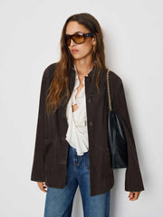 Veda Lincoln Suede Shirt Jacket - Mole Suede