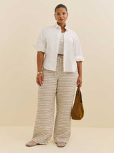 Olina Linen Pant Es - Dunes Check