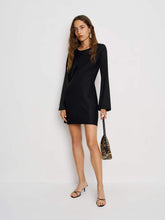 Pike Satin Dress - Black