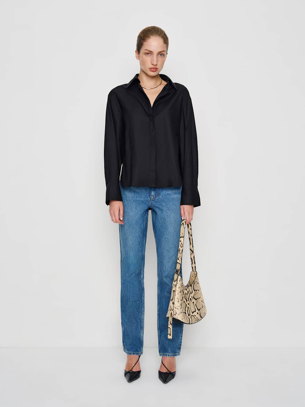Andy Oversized Shirt - Black