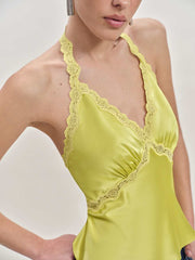 Monica Silk Top - Algae Bloom