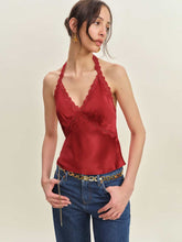 Monica Silk Top - Lipstick