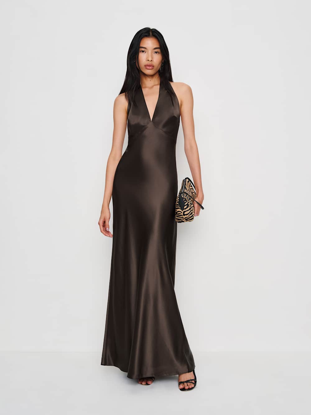 Daniela Silk Dress - Black Pearl