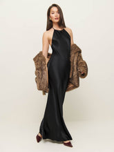 Petites Jeany Silk Dress - Black