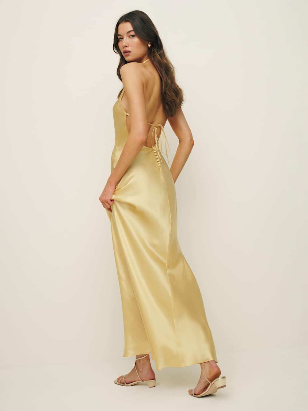 Petites Jeany Silk Dress - Sunshine