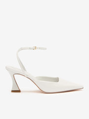 Natasha Pump - White Patent