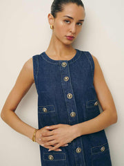 Tropez Denim Mini Dress - Salinas