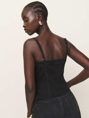 Coco Denim Bustier Top - Vana
