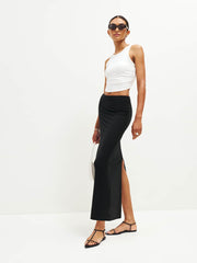 Petites Maria Knit Skirt - Black