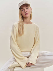 Eternity Knit Top - Custard