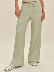 Olina Knit Pant - Limon Waffle