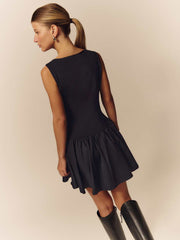 Defina Knit Dress - Pitch Black