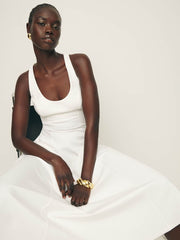 Mikol Knit Dress - White