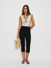 Cherry Silk Top - Salt And Pepper