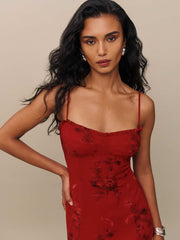 Aiko Dress - Vermillion