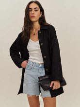 Irene Linen Jacket - Black