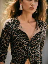 Bernadette Crew Cardigan - Leopard