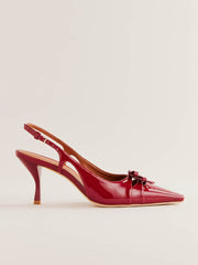 Noreen Slingback Pump - Scarlet Patent