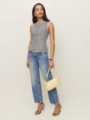 Amela Linen Top - Remy Check
