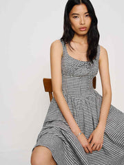 Balia Linen Dress - Remy Check