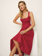 Balia Linen Dress - Sundried Tomato