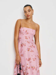 Monette Linen Dress - Secret