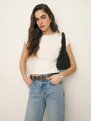 Olive Knit Top - Fior Di Latte