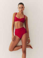 Soleil Bikini Top - Lipstick