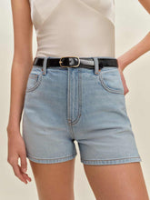 Norah Stretch High Rise 3.5” Jean Shorts - Cedar