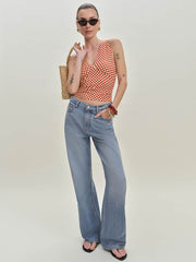 Bowie Knit Top - Pamplona Dot