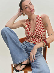 Bowie Knit Top - Pamplona Dot