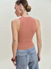 Bowie Knit Top - Pamplona Dot