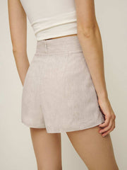 Baylor Linen Short - Oatmeal