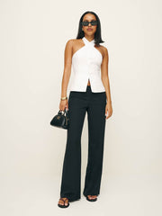 Tate Linen Top - White