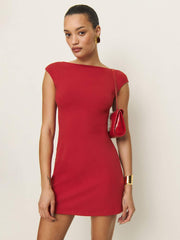 Soleil Knit Dress - Lipstick
