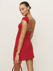 Soleil Knit Dress - Lipstick