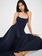 Ginny Cotton Sweater Dress - Navy