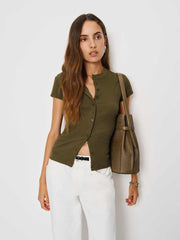 Raelynn Knit Top - Dark Olive