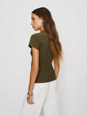 Raelynn Knit Top - Dark Olive