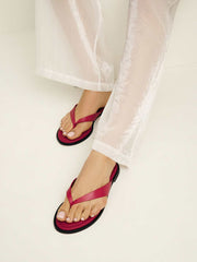 Jessie Thong Sandal - Lipstick Leather