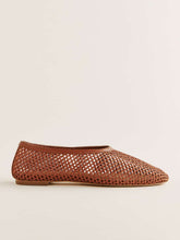 Britt Ballet Flat - Brown Crochet