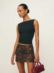 Charchi Skirt - Leopard