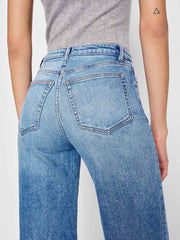 Bex Super Stretch High Rise Wide Leg Jeans - Woods