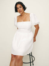 Malvina Linen Dress Es - White